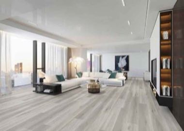 Paris SPC vinyl flooring shown in a room setting